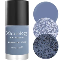 Forager: Cornflower (B417) - Dusty Blue Cream Stamping Polish