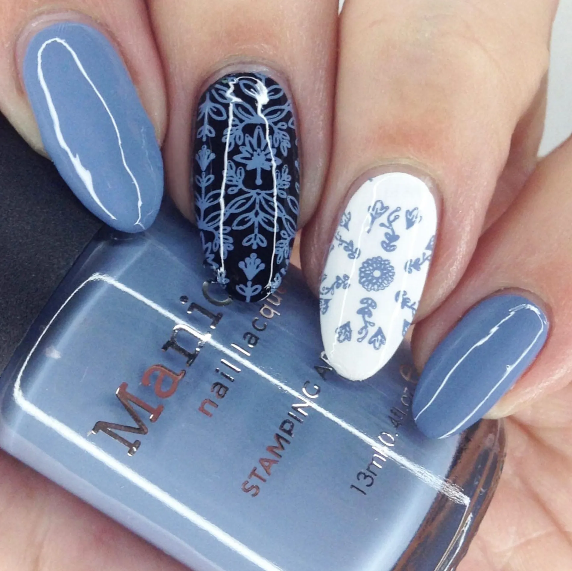 Forager: Cornflower (B417) - Dusty Blue Cream Stamping Polish