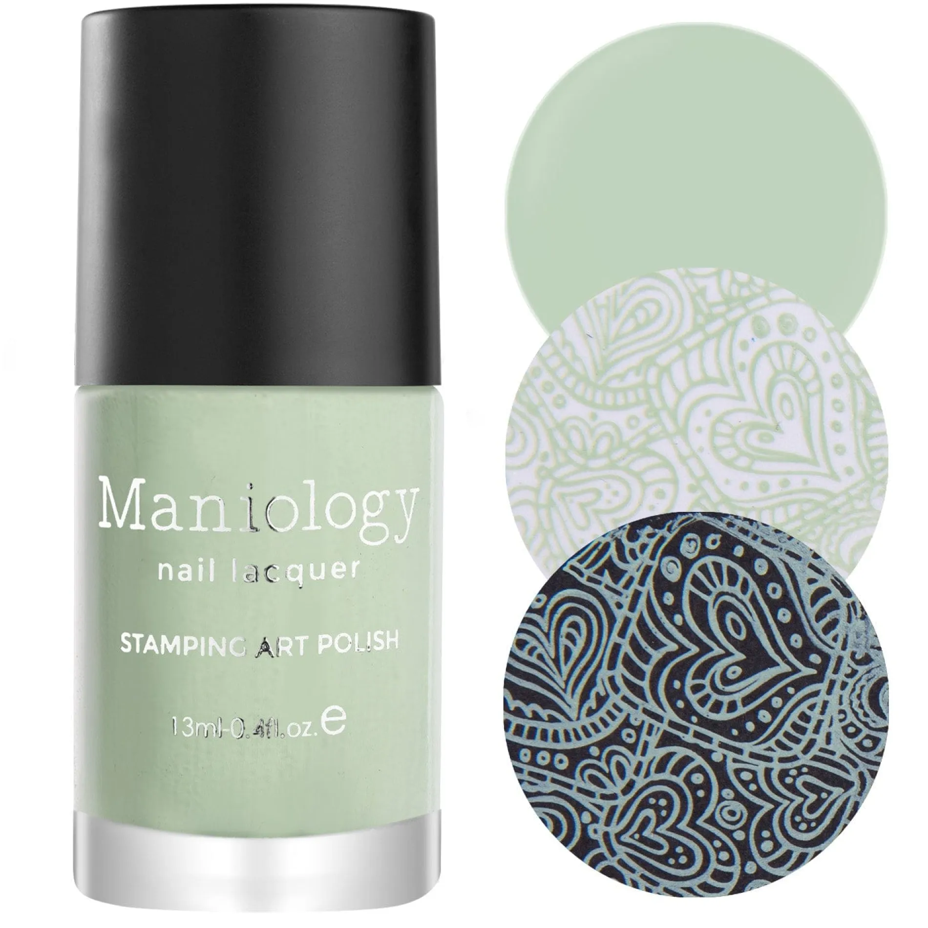 Forager: Pasture (B416) - Pale Mint Green Cream Stamping Polish