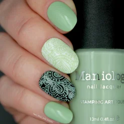 Forager: Pasture (B416) - Pale Mint Green Cream Stamping Polish