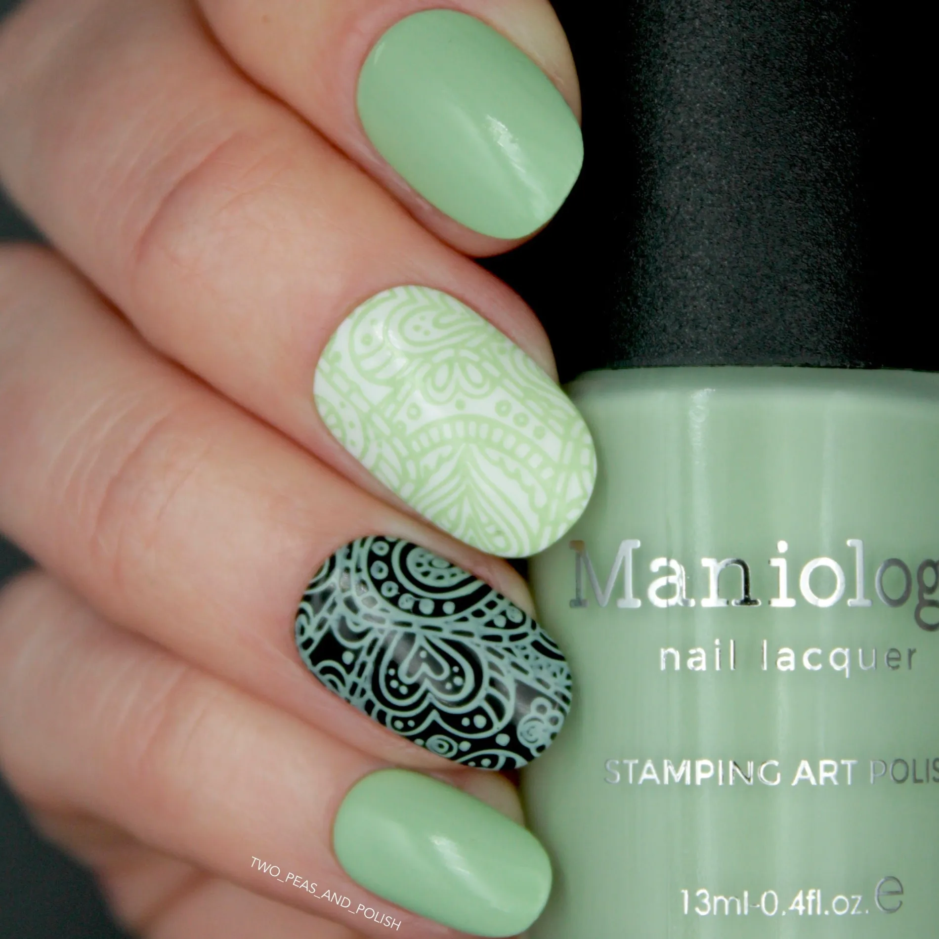 Forager: Pasture (B416) - Pale Mint Green Cream Stamping Polish