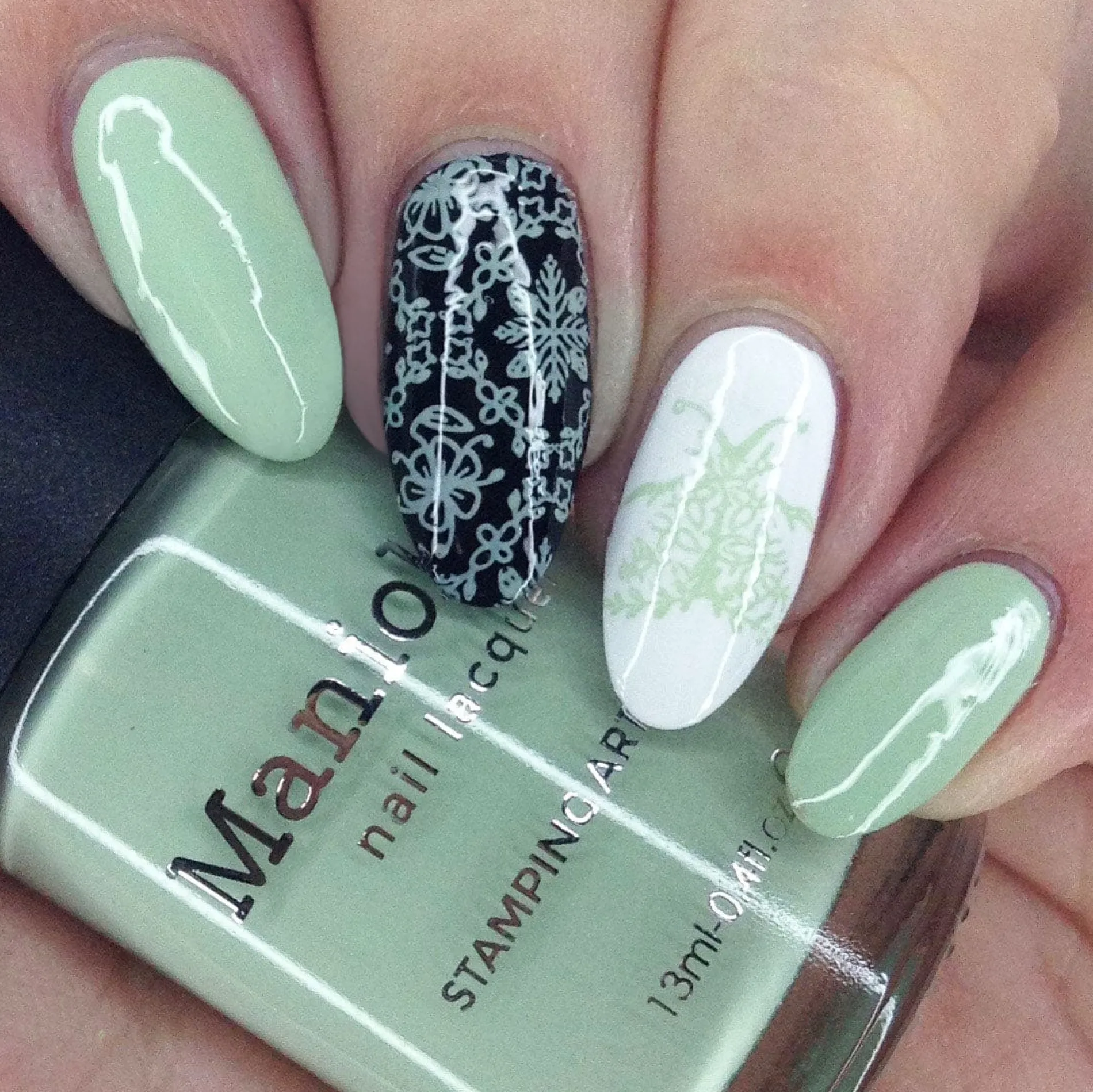 Forager: Pasture (B416) - Pale Mint Green Cream Stamping Polish