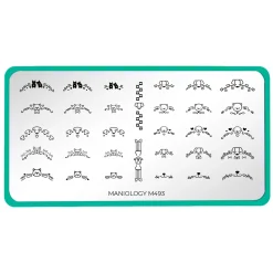 Frenchy Pups (M493) - Nail Stamping Plate