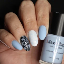 Fresh Start: Renew (B544) - Blue Cream Stamping Polish