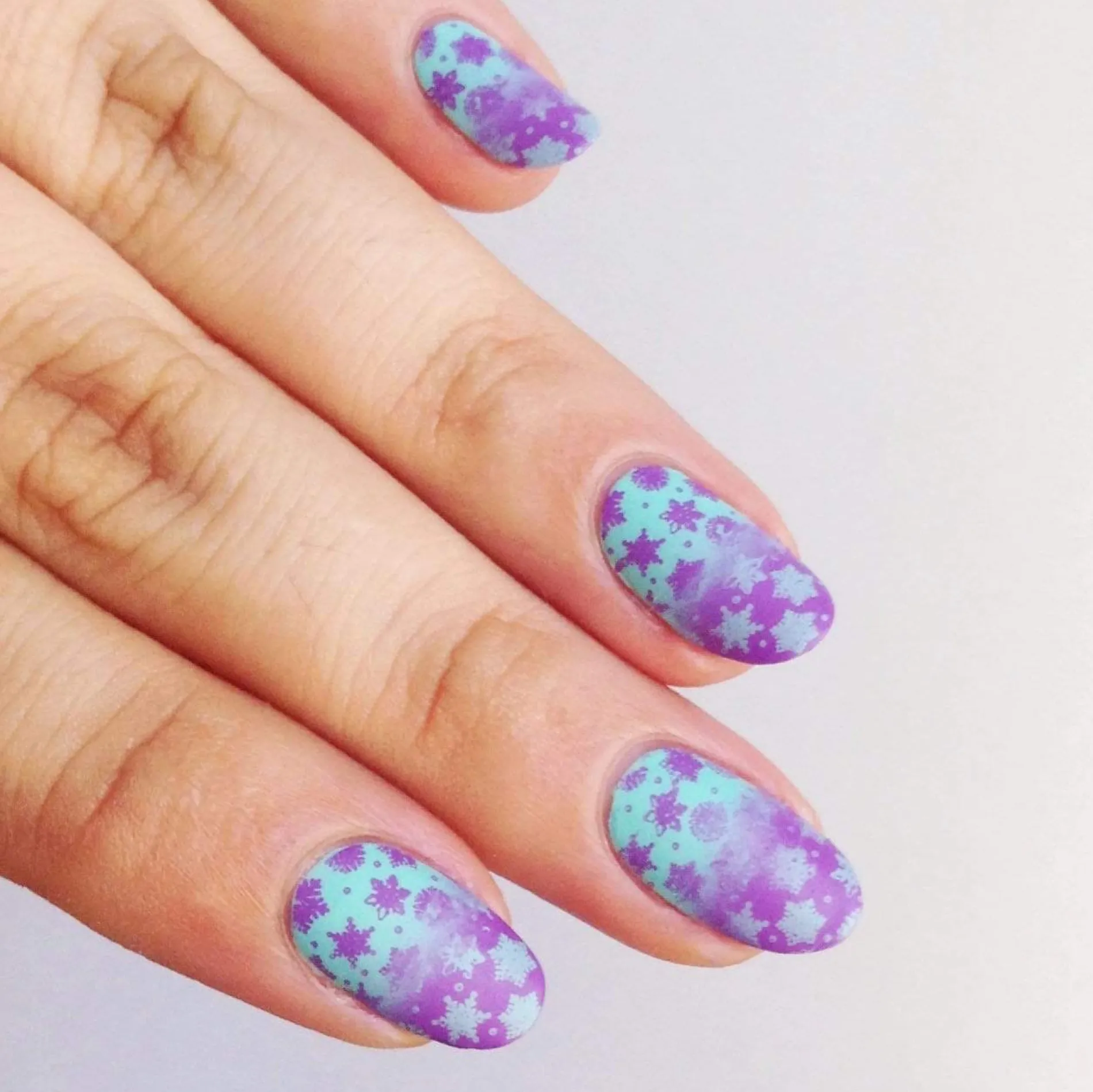 Frosty (B306) - Icy Teal Blue Stamping Polish