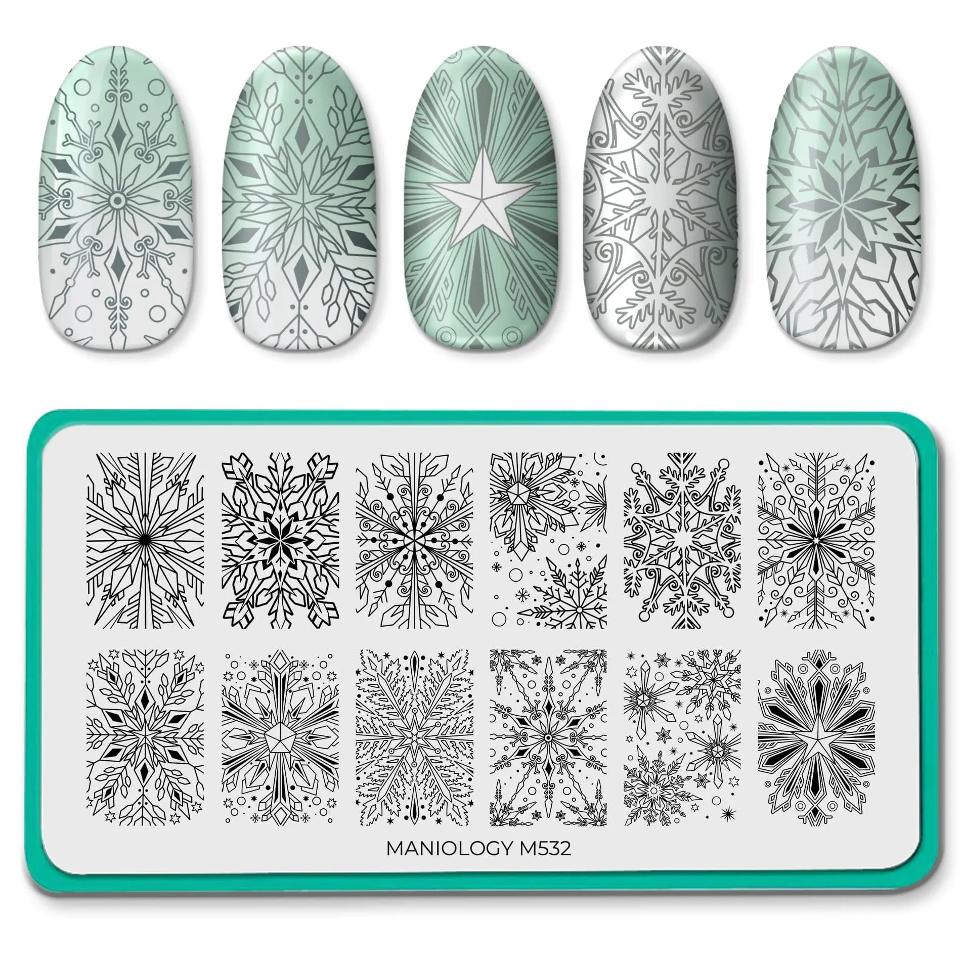 Frosty Snowflakes (M532) - Nail Stamping Plate