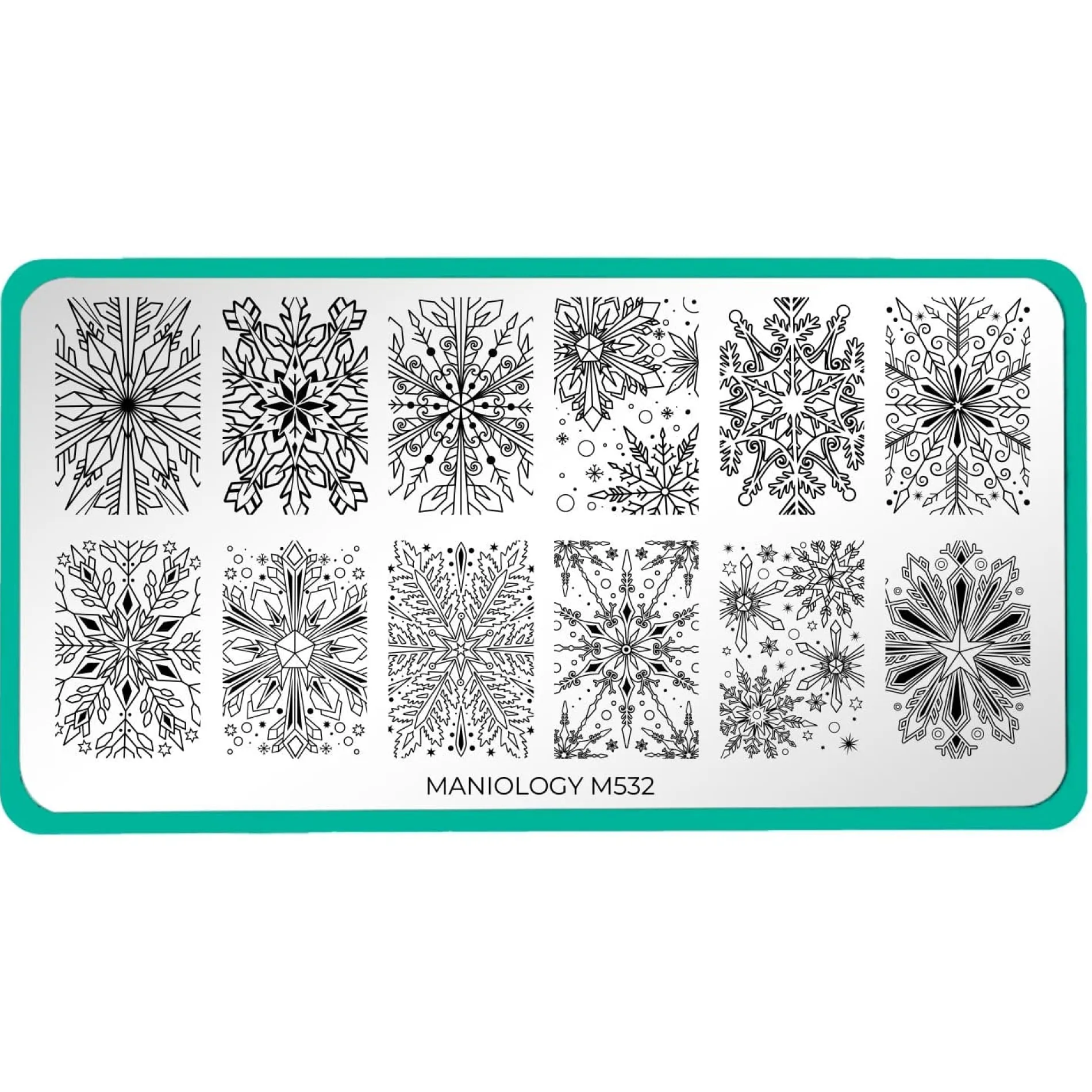 Frosty Snowflakes (M532) - Nail Stamping Plate