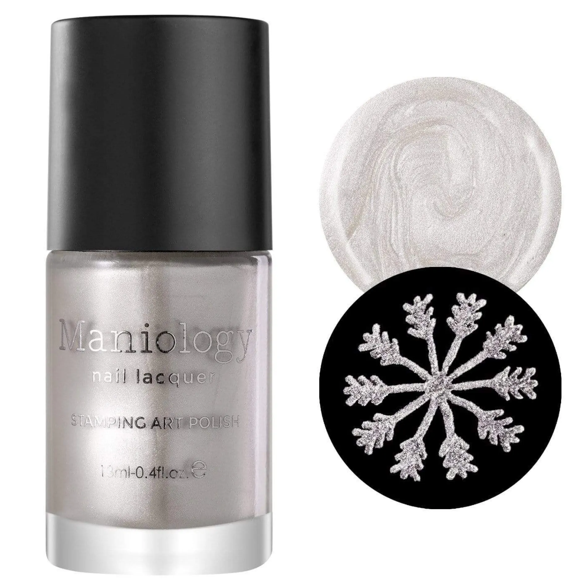 Frozen (B316) Metallic Pearl White Stamping Polish