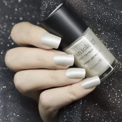 Frozen (B316) Metallic Pearl White Stamping Polish