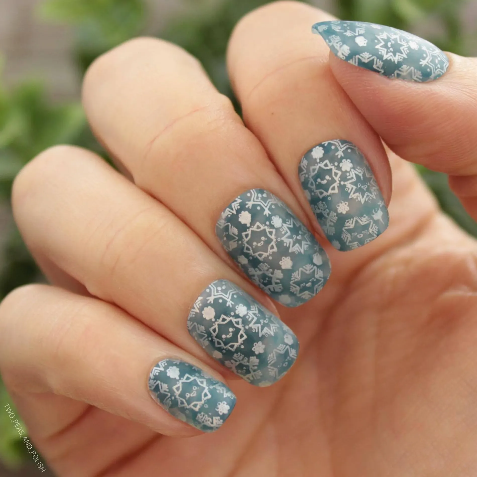 Frozen (B316) Metallic Pearl White Stamping Polish