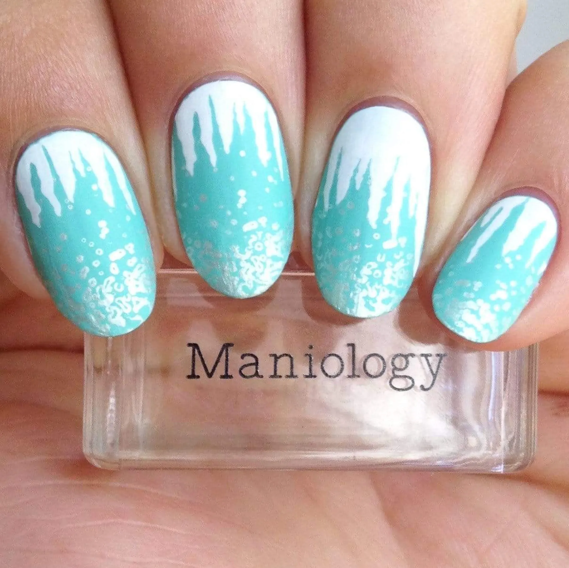 Frozen (B316) Metallic Pearl White Stamping Polish