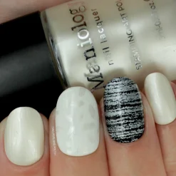 Frozen (B316) Metallic Pearl White Stamping Polish