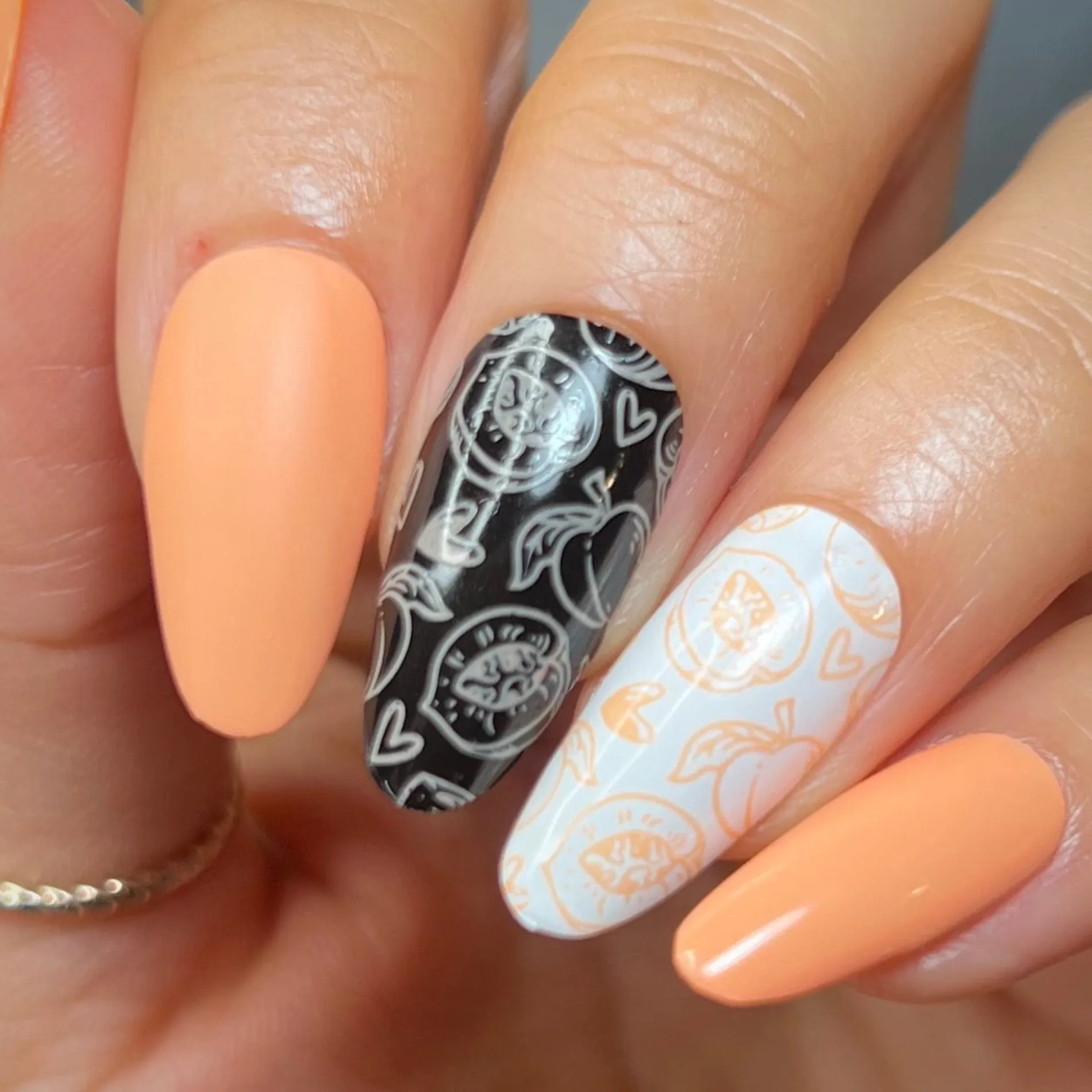 Fruity Cutie: Apricot Kisses (B517) - Orange Cream Stamping Polish