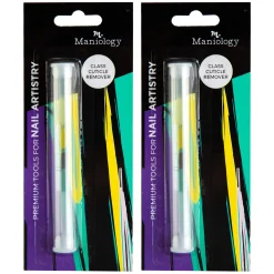 Glass Cuticle Pusher and Remover - 2pc Pack