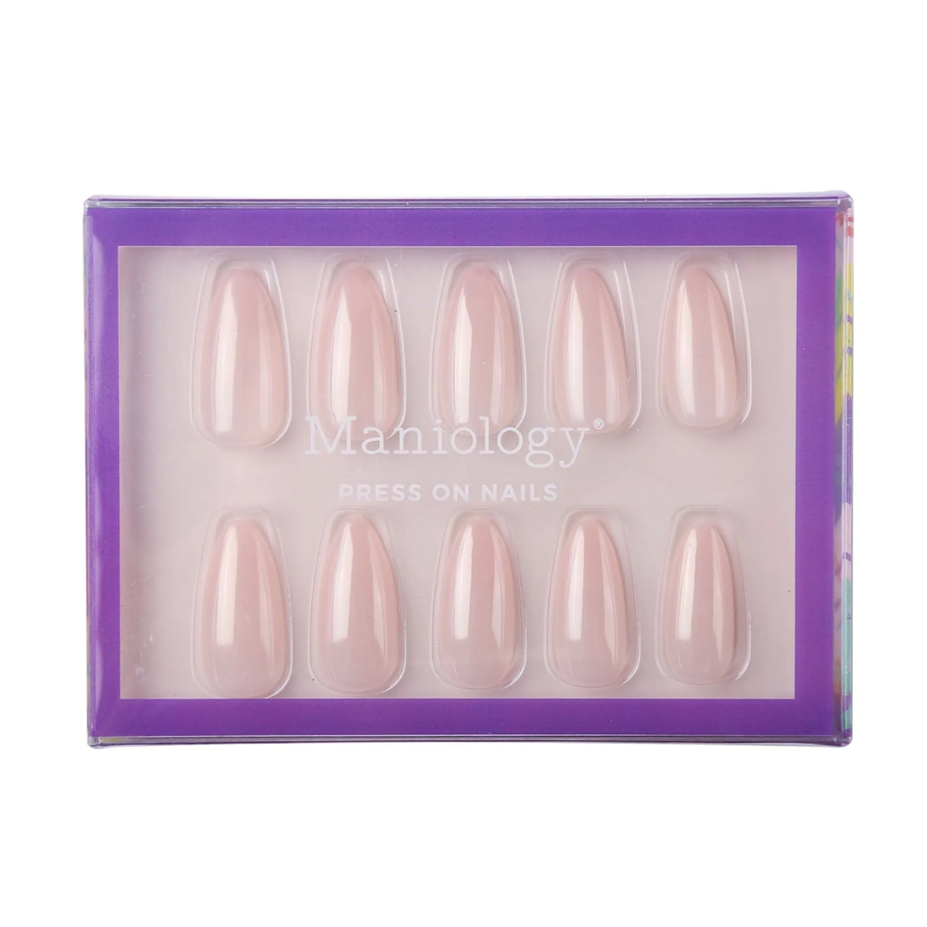 Glazed Nude Press On Nails - Medium Almond