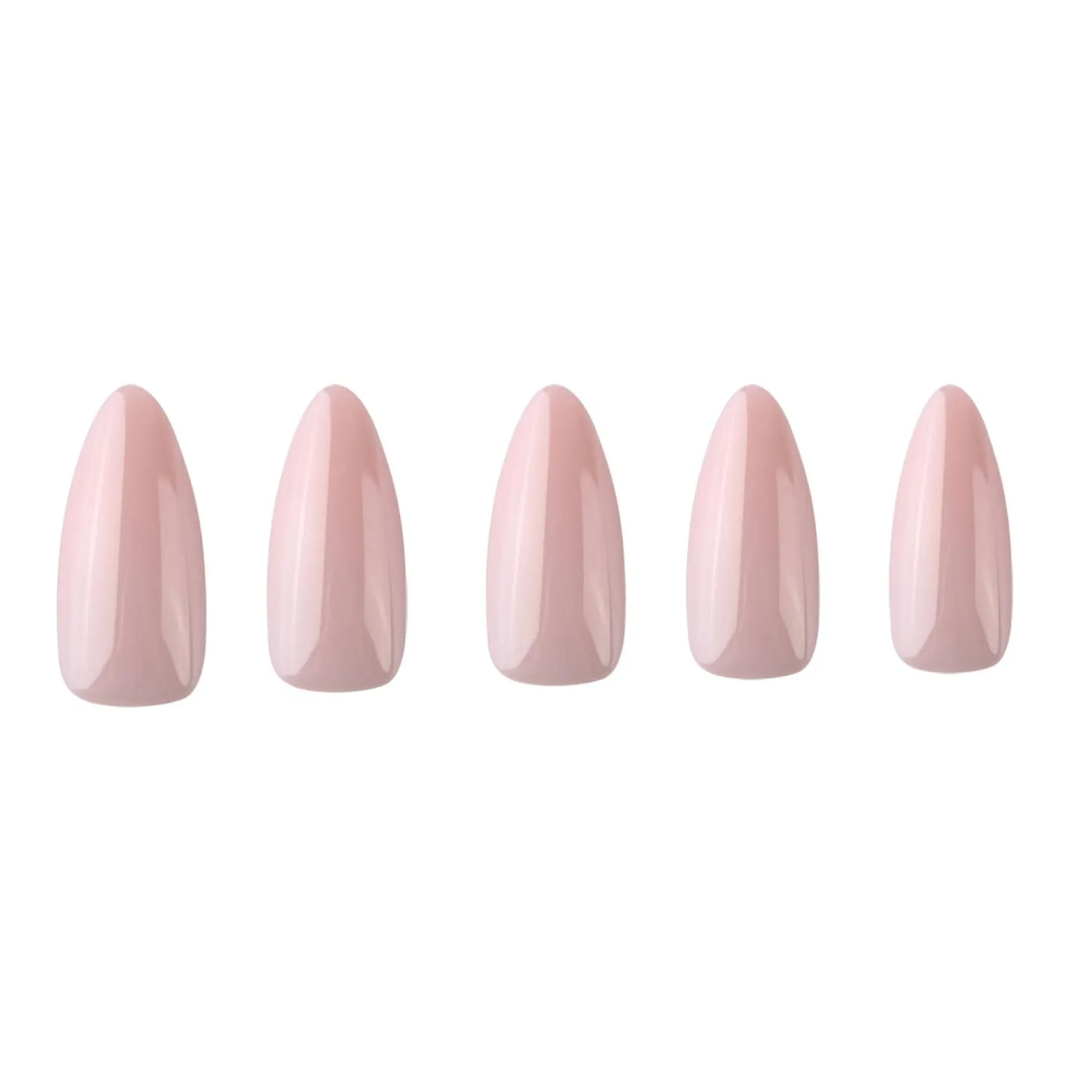 Glazed Nude Press On Nails - Medium Almond