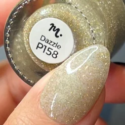 Glitter Bomb: Dazzle (P158) - Gold Reflective Glitter Nail Polish