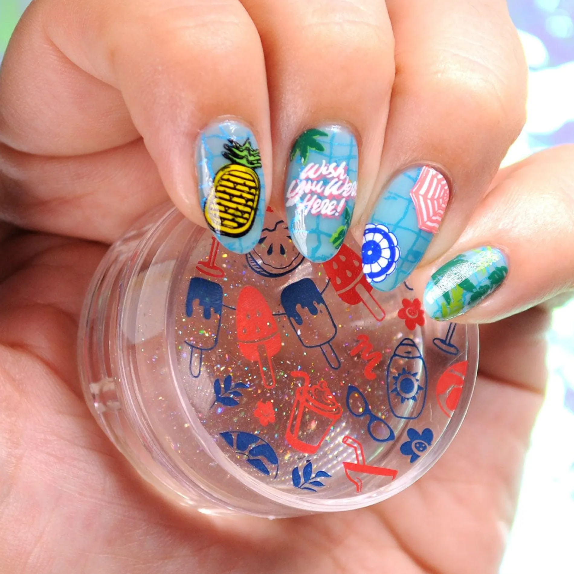 Glitter Dome Monocle Stamper