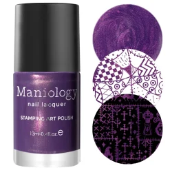 Gloom (B404) - Duochrome Purple Stamping Polish