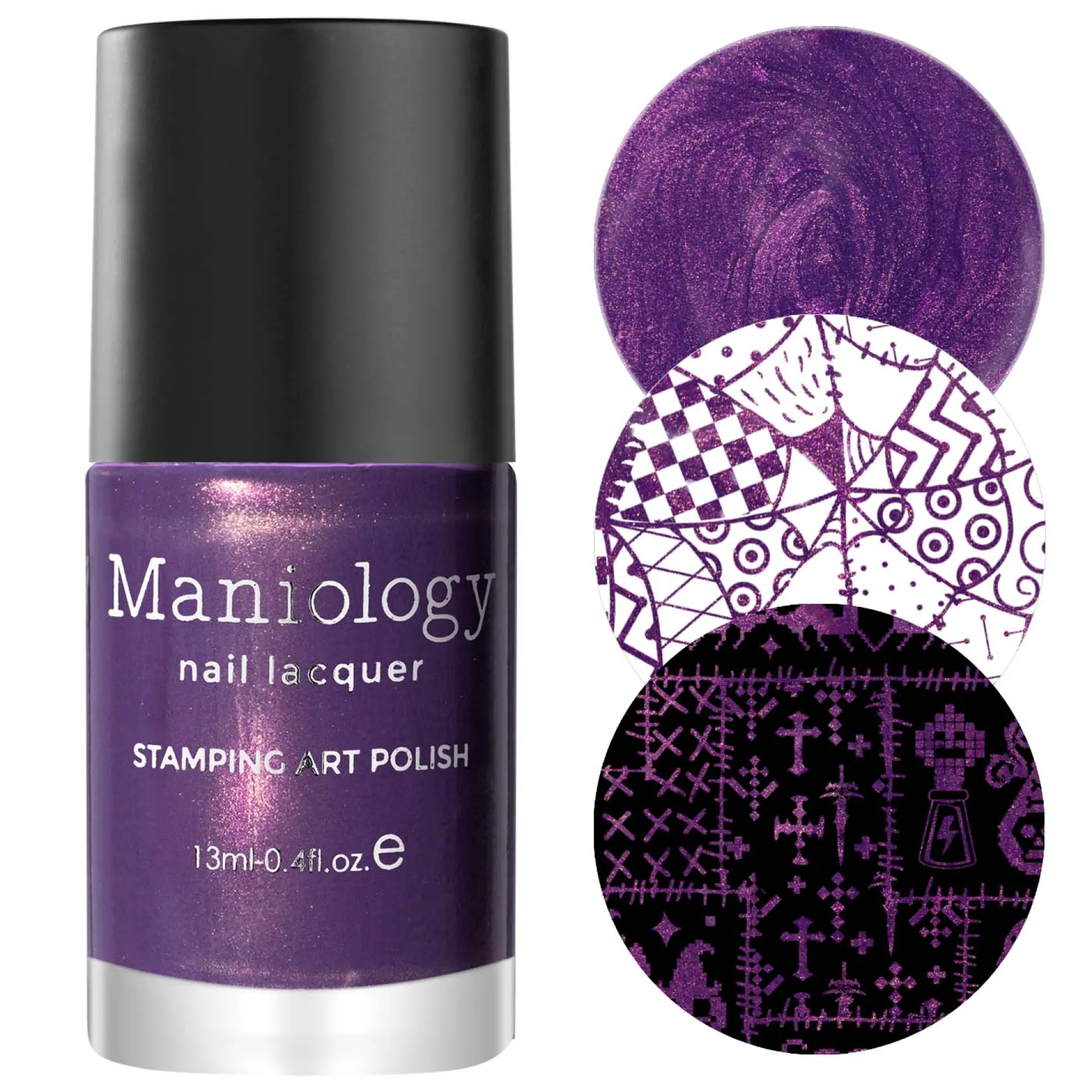 Gloom (B404) - Duochrome Purple Stamping Polish