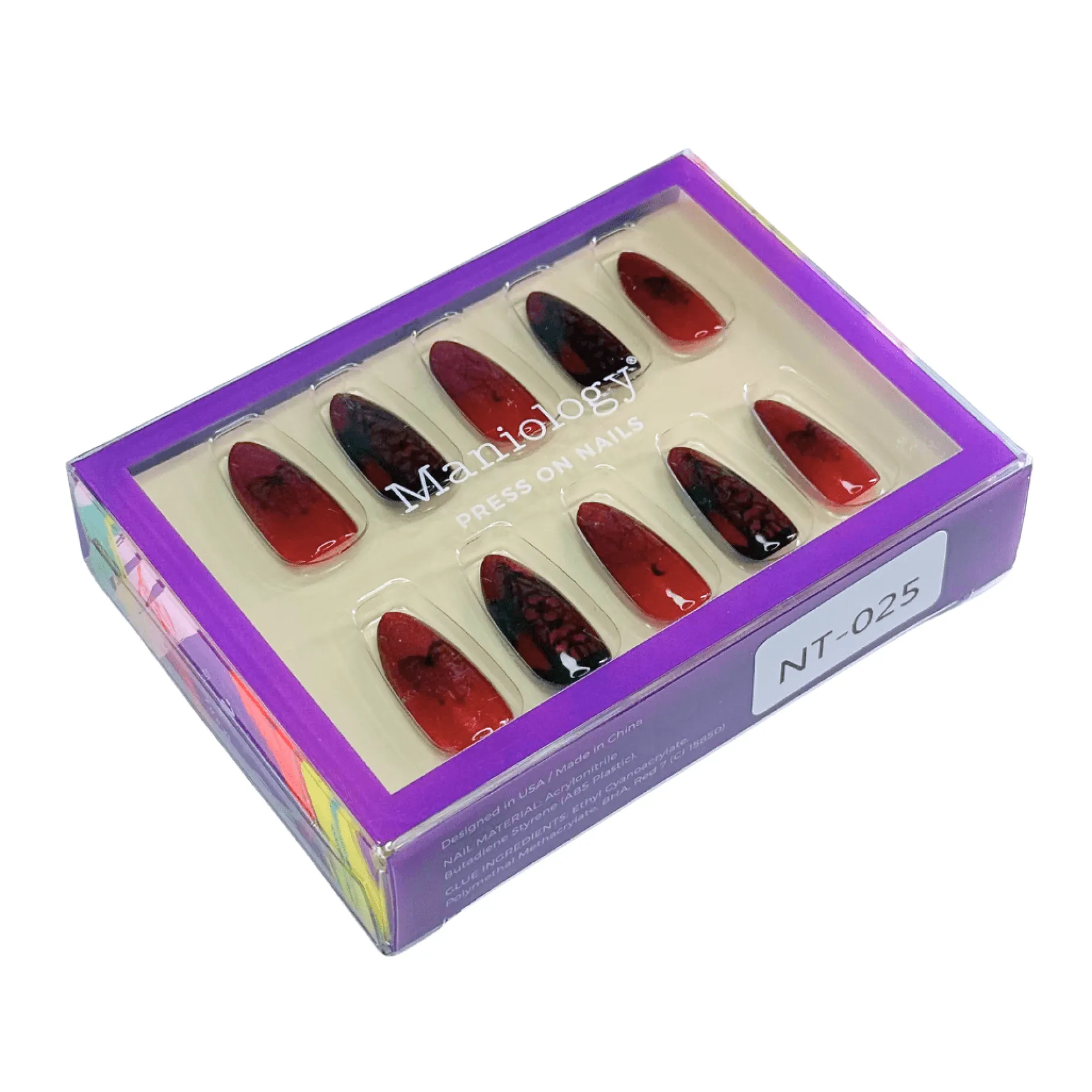 Gothic Glamour Press On Nails - Medium Almond