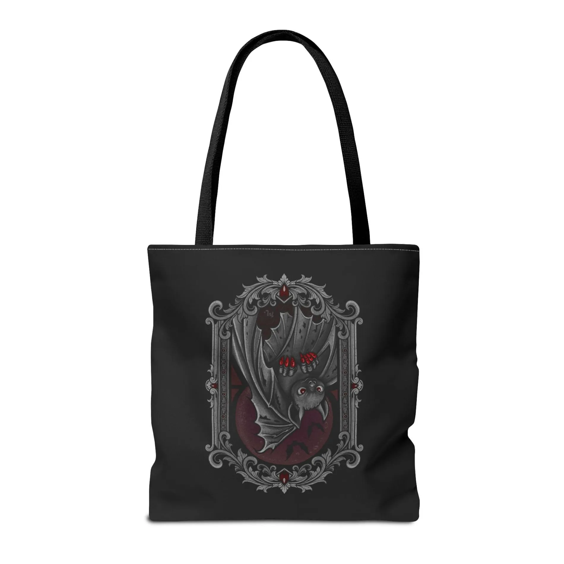 Gothic Halloween Black Tote Bag
