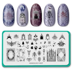 Gothic Halloween (M513-M517) - Set of 5 Nail Stamping Plates