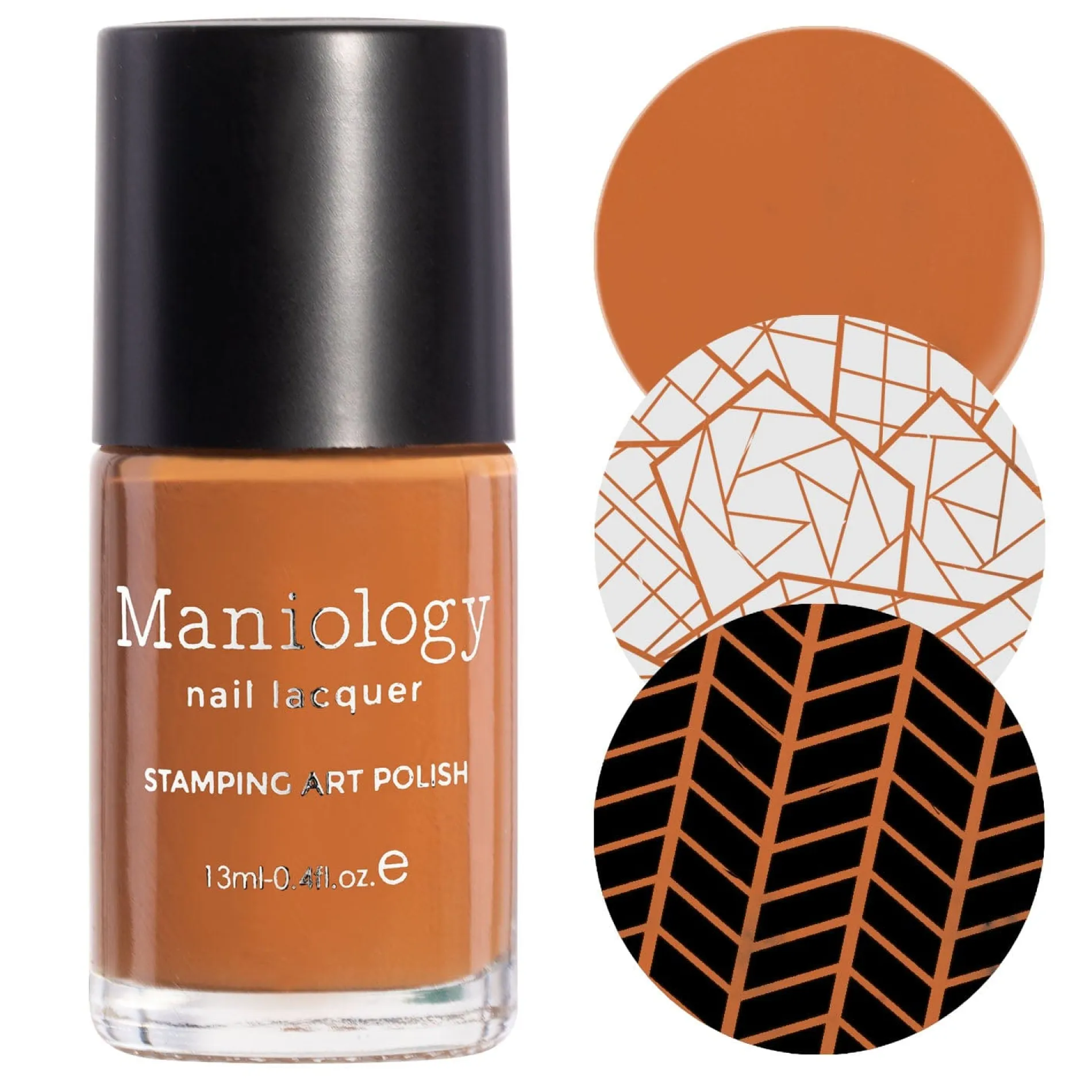 Grateful (B484) - Camel Brown Cream Stamping Polish