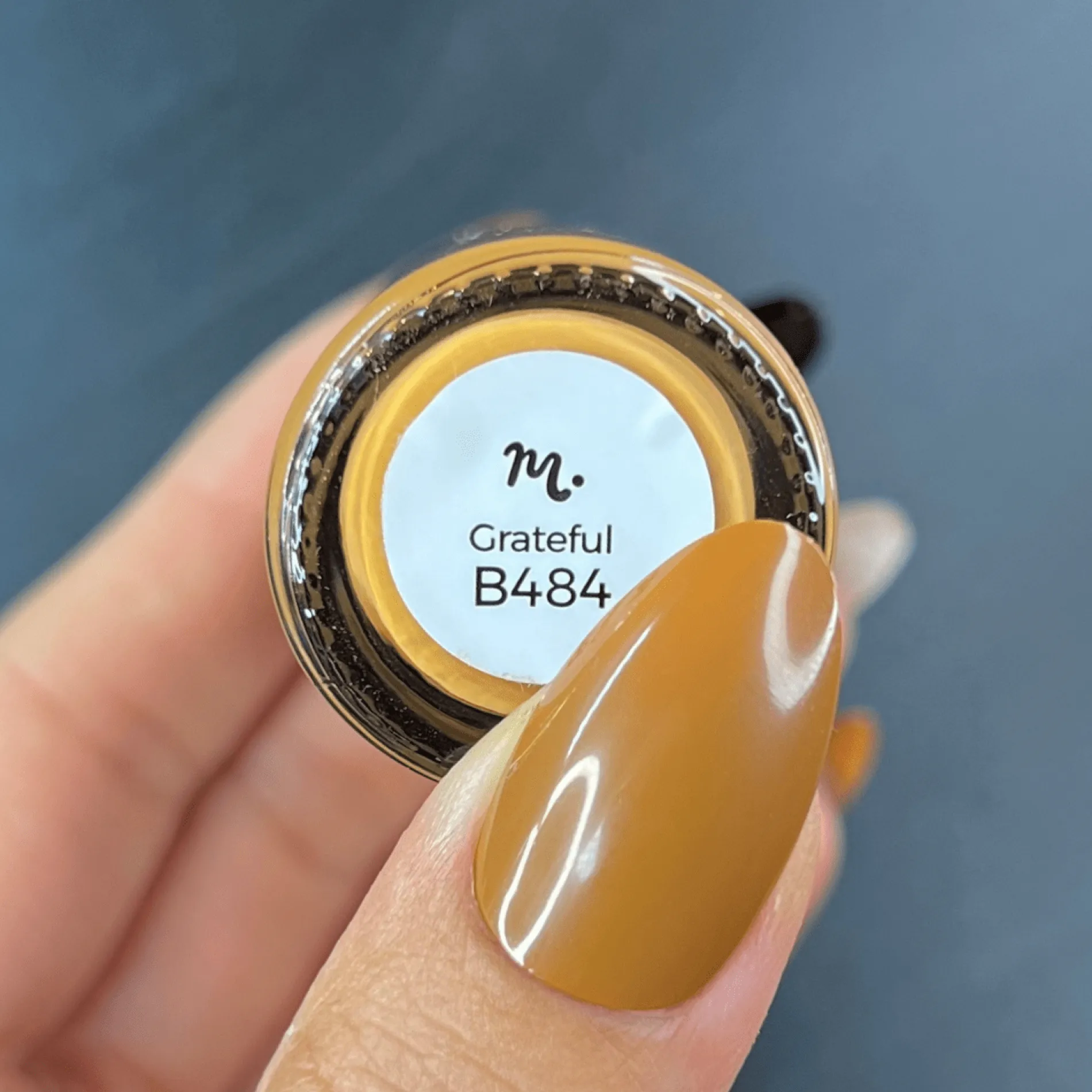 Grateful (B484) - Camel Brown Cream Stamping Polish