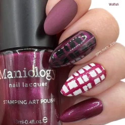 Grimm's Nightfall: Wolfish (B223) - Plum Metallic Stamping Polish