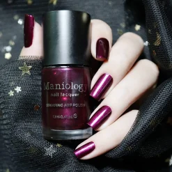 Grimm's Nightfall: Wolfish (B223) - Plum Metallic Stamping Polish