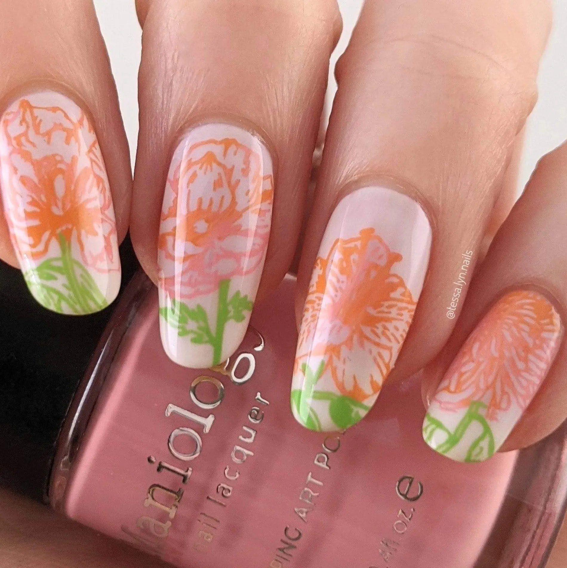 Grow With Love (m179) - Nail Stamping Plate