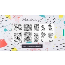 Gzhel Roses (M674) - Nail Stamping Plate