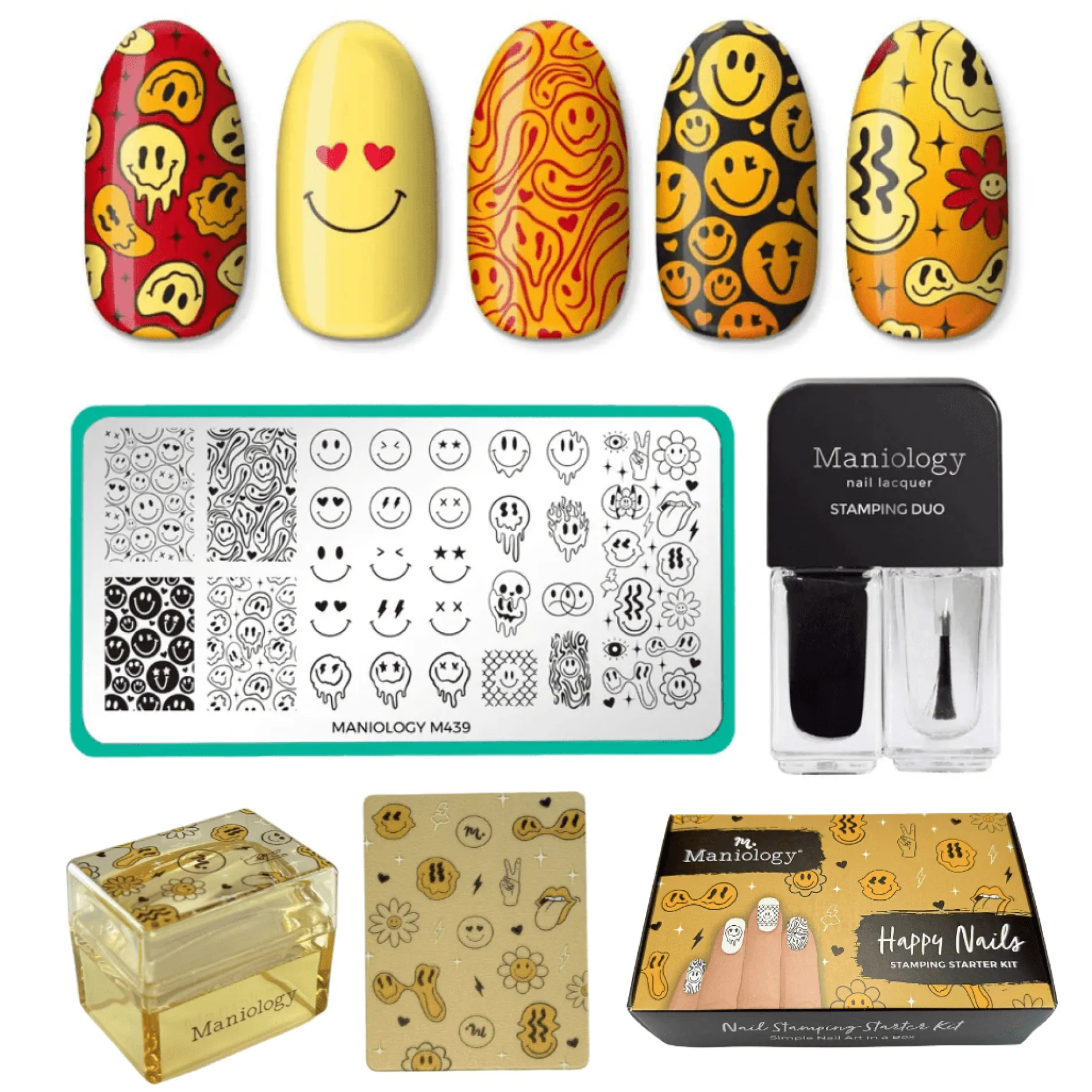 Happy Face Nails: Nail Stamping Starter Kit