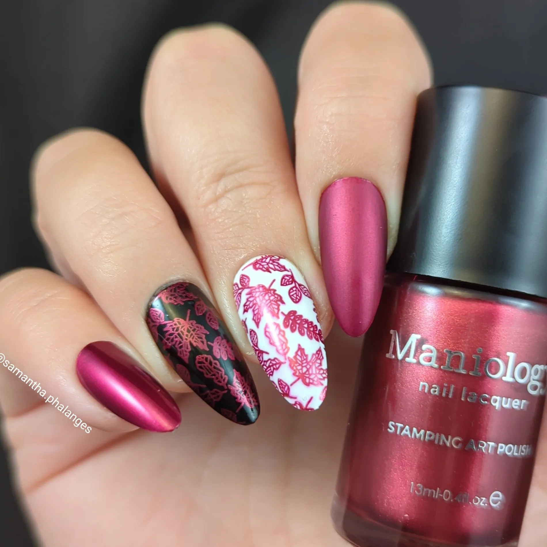Harvest Hues: Cinnamon Spark (B531) - Red Metallic Stamping Polish