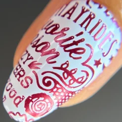 Harvest Hues: Cinnamon Spark (B531) - Red Metallic Stamping Polish