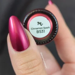 Harvest Hues: Cinnamon Spark (B531) - Red Metallic Stamping Polish