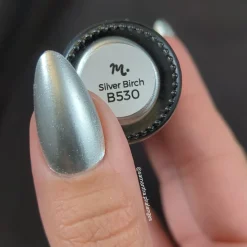 Harvest Hues: Silver Birch (B530) - Silver Metallic Stamping Polish