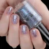 Harvest Moon: Mist (P120) - Sheer Light Blue w/ Purple Gold Iridescent Flakies Nail Polish