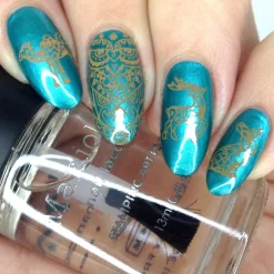 Hatha (B398) - Cream Orange Stamping Polish