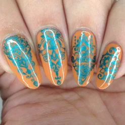 Hatha (B398) - Cream Orange Stamping Polish