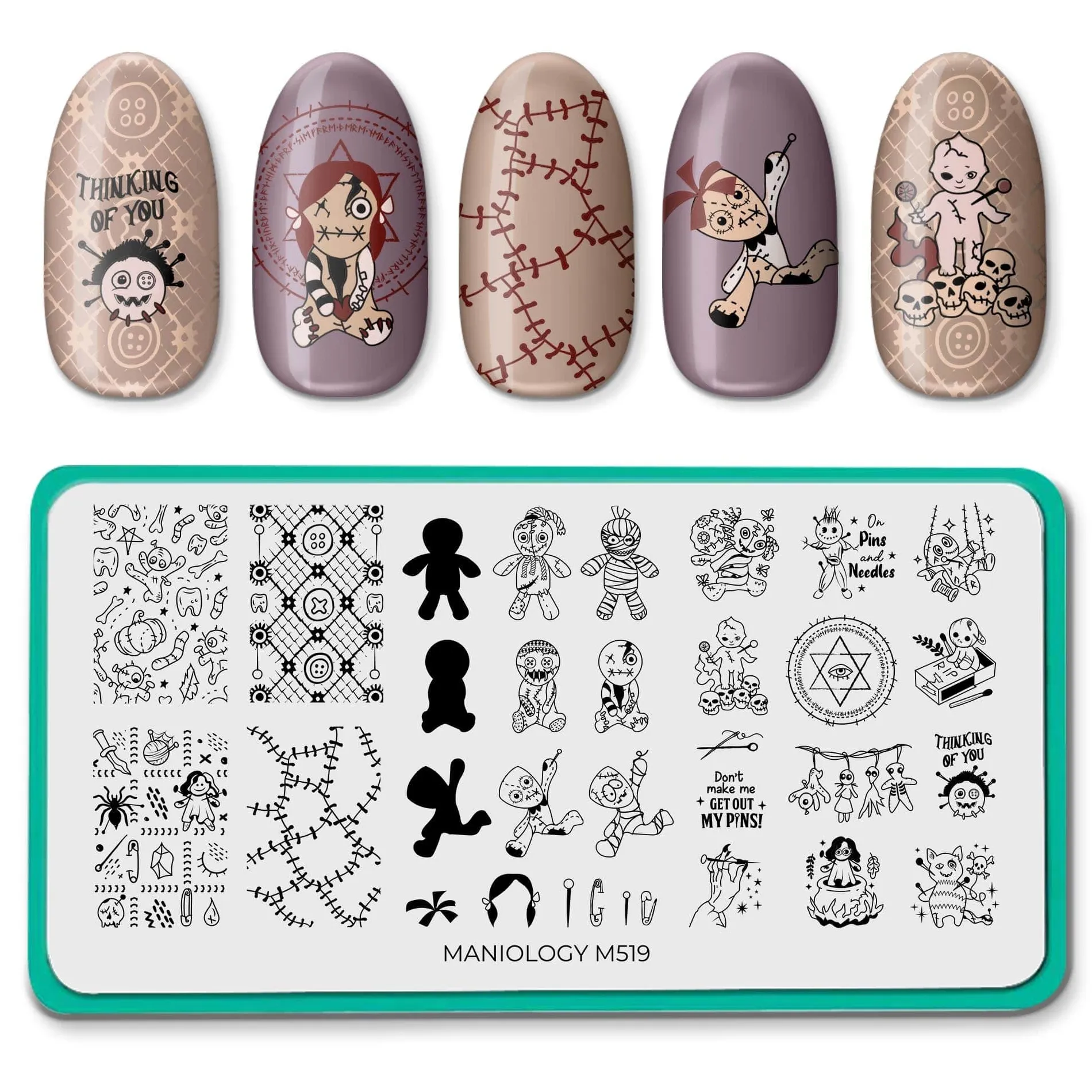 Hella Voodoo (M519) - Nail Stamping Plate