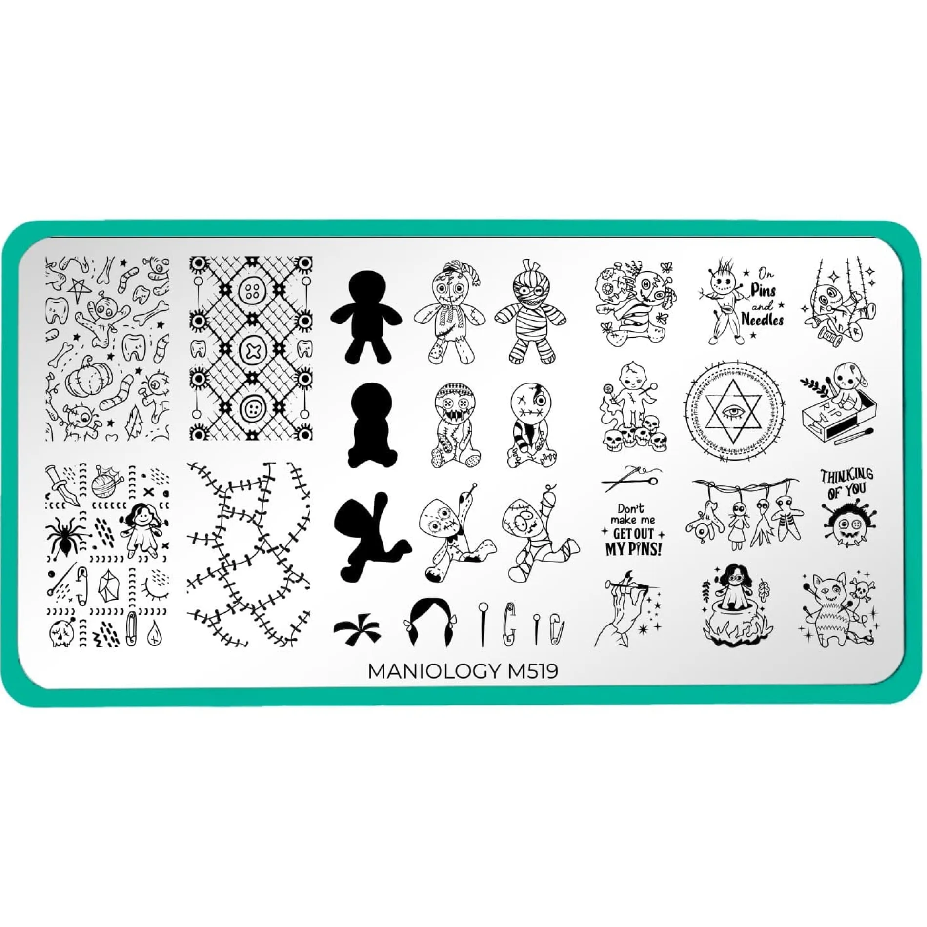 Hella Voodoo (M519) - Nail Stamping Plate