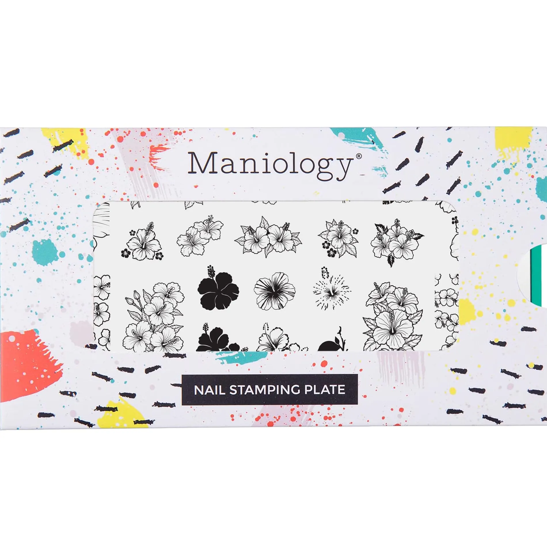 Hibiscus Haven (M611) - Nail Stamping Plate