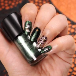Holly Hell (B451) - Metallic Dark Green Stamping Polish