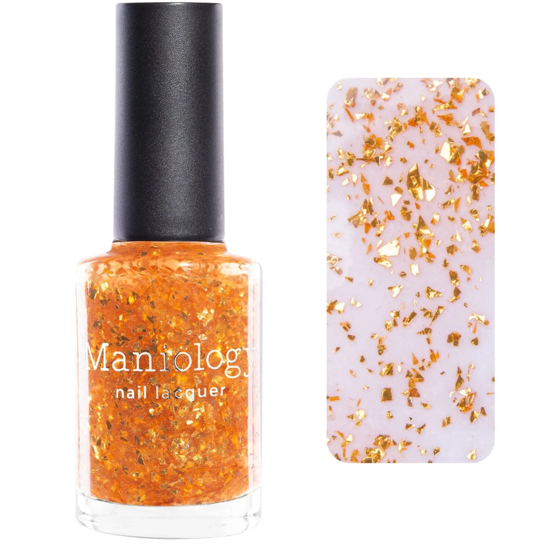 Honeypot (P138) - Clear with Copper Gold Flakies Nail Polish
