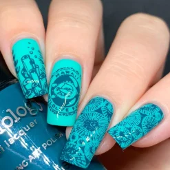 Honu (B391) - Teal Stamping Polish
