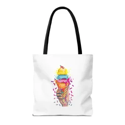 Ice Cream Nails Tote Bag