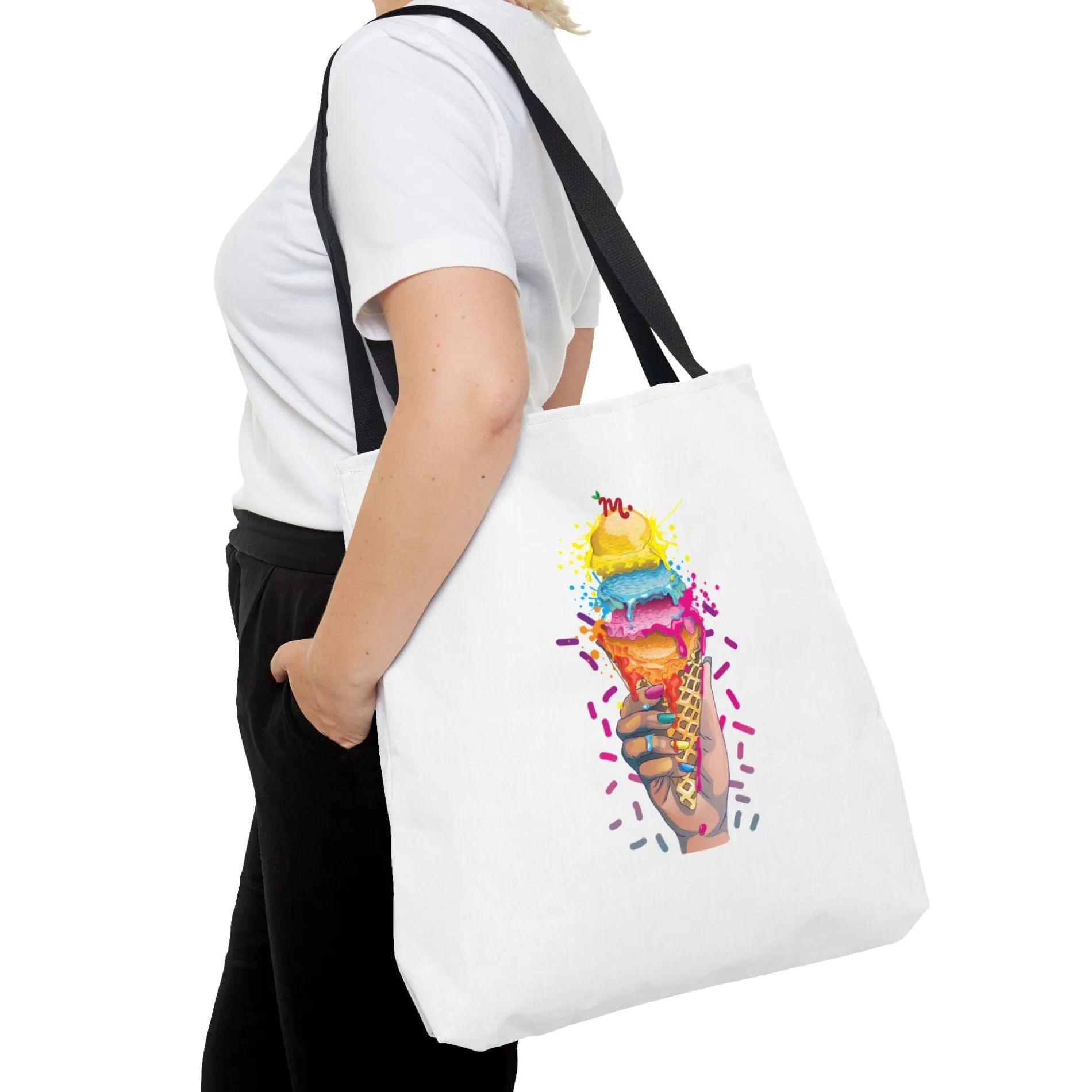 Ice Cream Nails Tote Bag