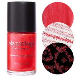 Ilima (B474) - Red Pearl Stamping Polish